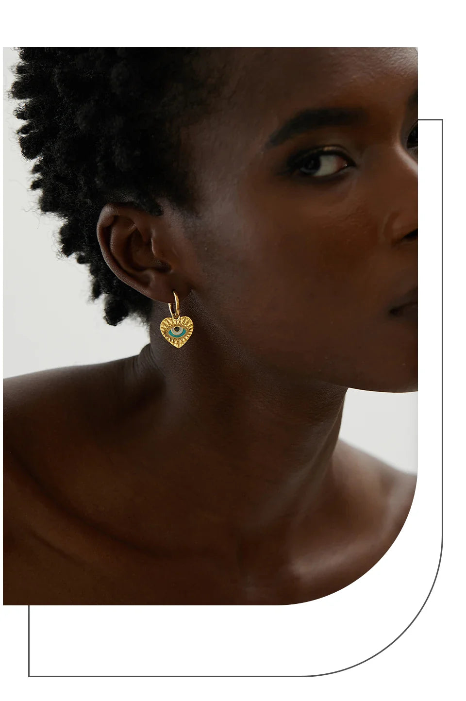 Brinco Argola de mau-olhado da Turquia