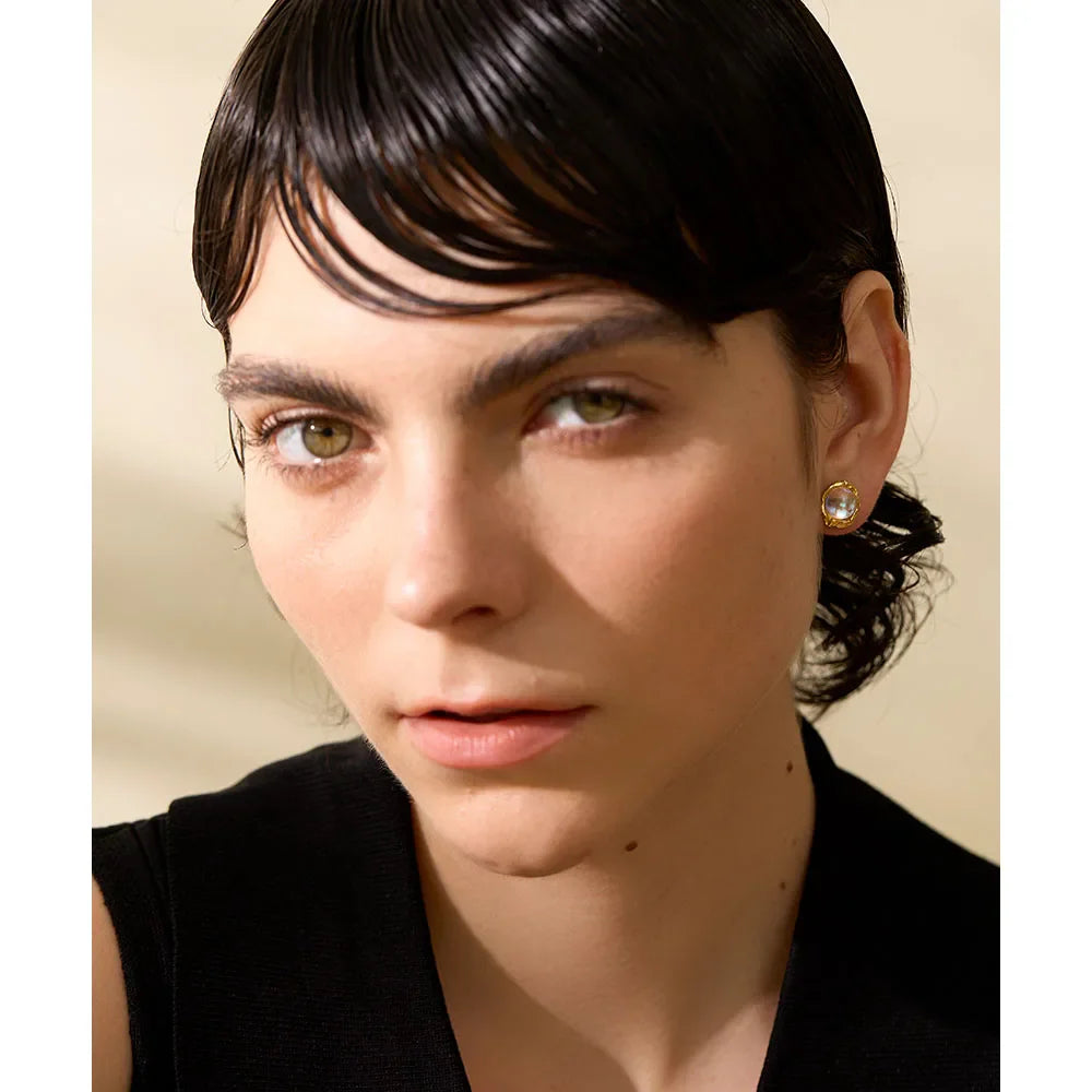 Brinco Assimétrico de Prata Esterlina