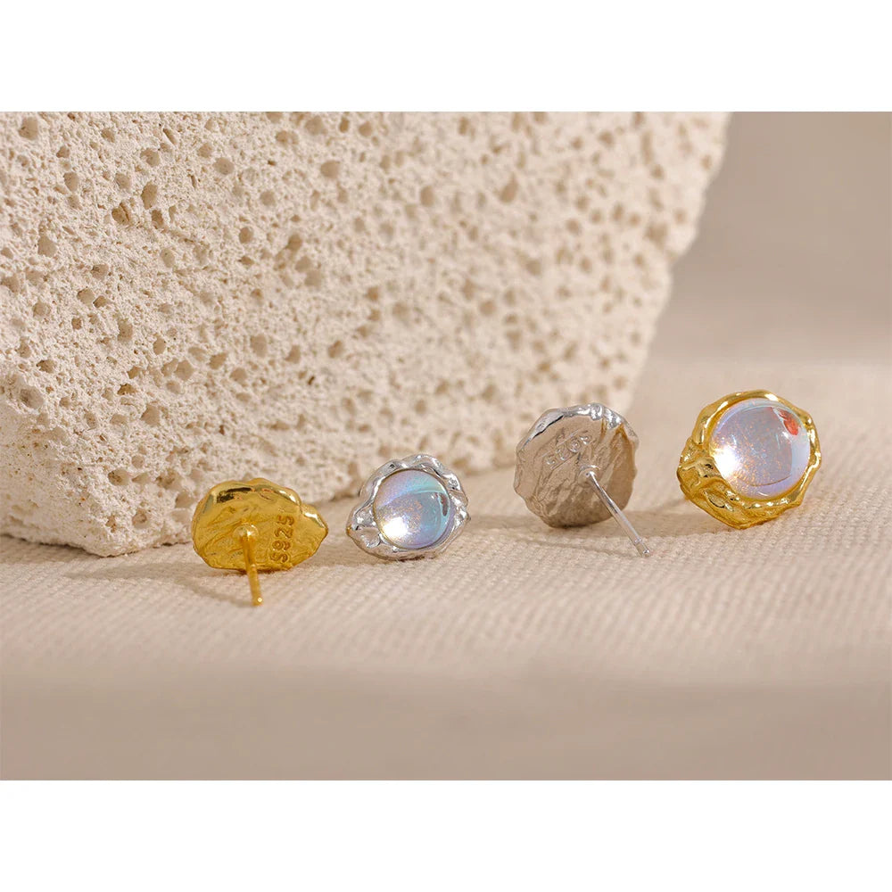 Brinco Assimétrico de Prata Esterlina