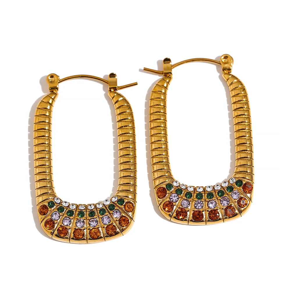 Brinco Retângulo Argola