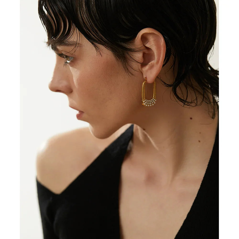 Brinco Retângulo Argola