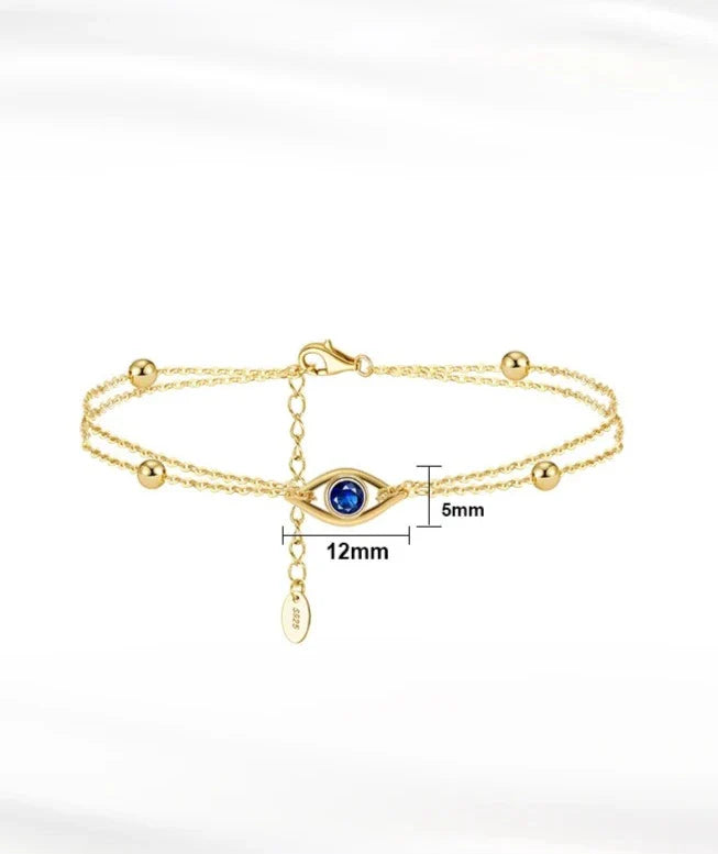 Bracelete Prata Esterlina 925 Banhado a Ouro 14K