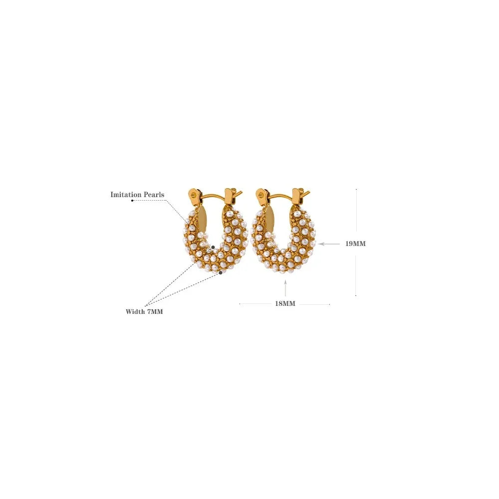 Brincos de Aço Inoxidável Vintage