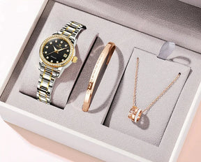 Relógio De Aço Inoxidável Diamante Luxo Original