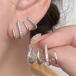 Brinco com Pérolas Coração