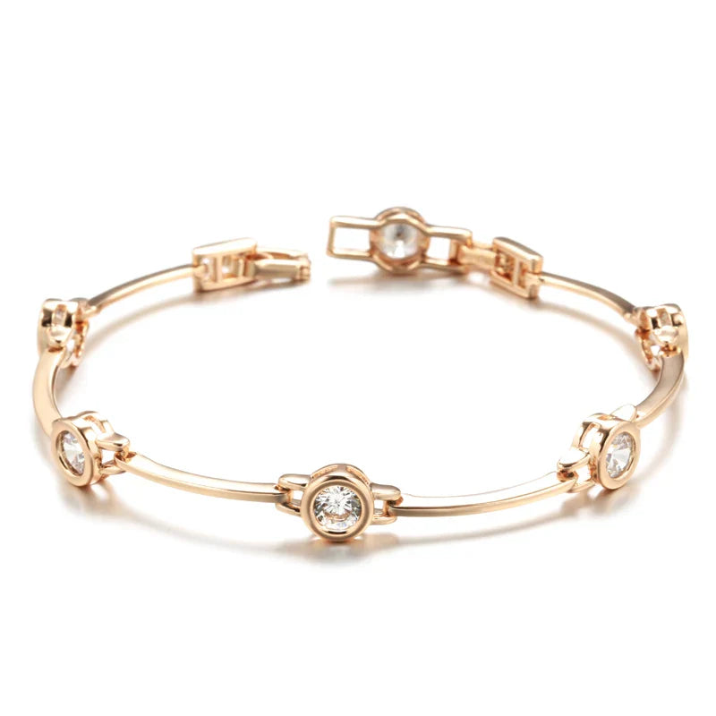 Pulseira 585 cor de ouro rosa